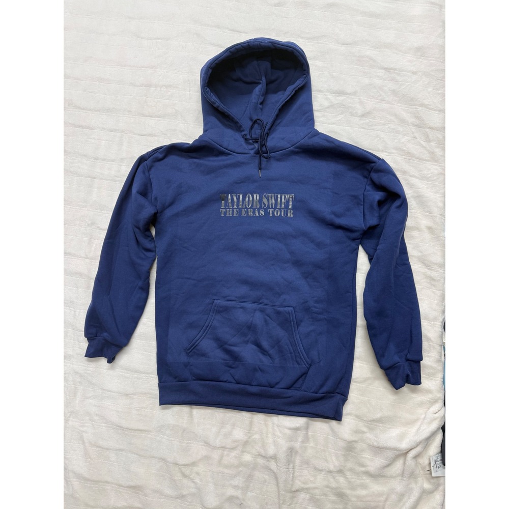 Taylor‎ Swift Eras Tour Hoodie women XL Navy Gold Metallic Concert Merch